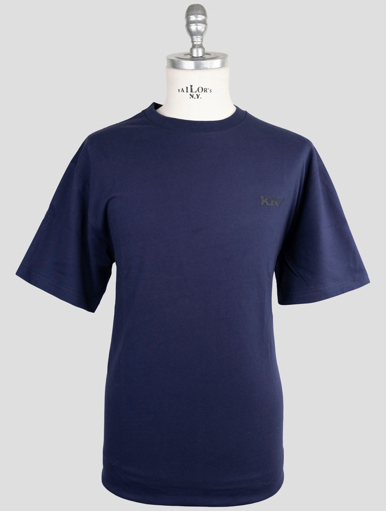 Kiton Knt Blue Cotton T-Shirt