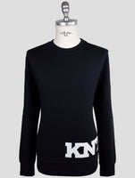 Kiton Knt Blue Cotton Sweater Crewneck
