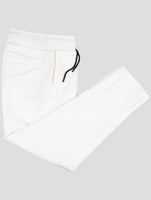 Kiton Knt White Cotton Jogging Pants