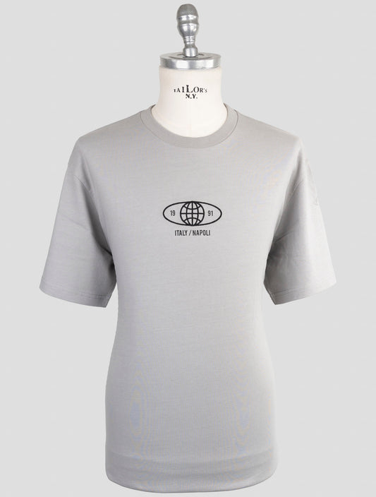 Kiton Knt Gray Cotton T-Shirt
