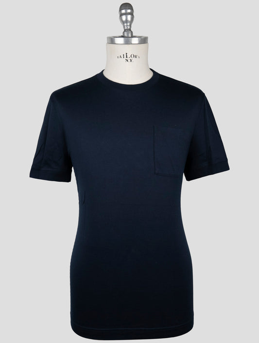 Kiton Knt Blue Cotton T-Shirt