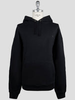 Kiton Knt Black Cotton Sweater Hoodie