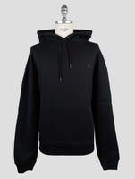 Kiton Knt Black Cotton Sweater Hoodie