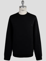 Kiton Knt Black Cotton Sweater Crewneck