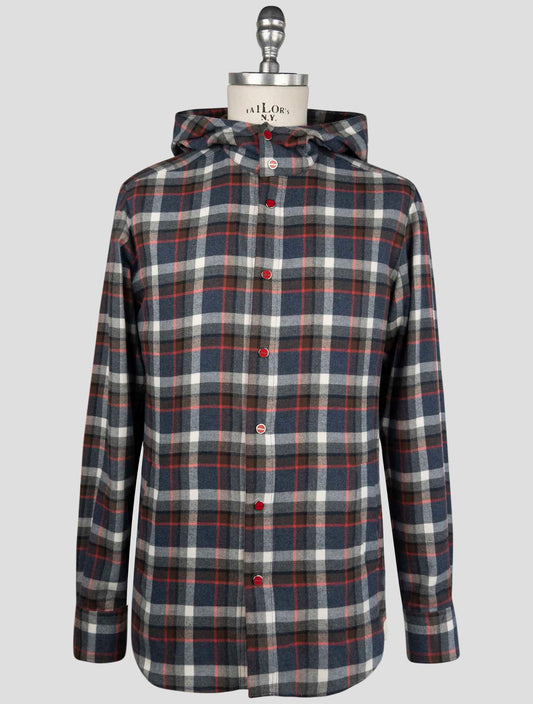 Kiton Multicolor Cotton Shirt Mariano