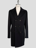 Kiton Dark Blue Cashmere Vicuna Overcoat
