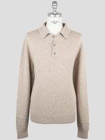 Kiton Beige Cashmere Sweater Polo