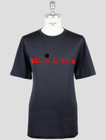 Kiton Blue Cotton T-Shirt