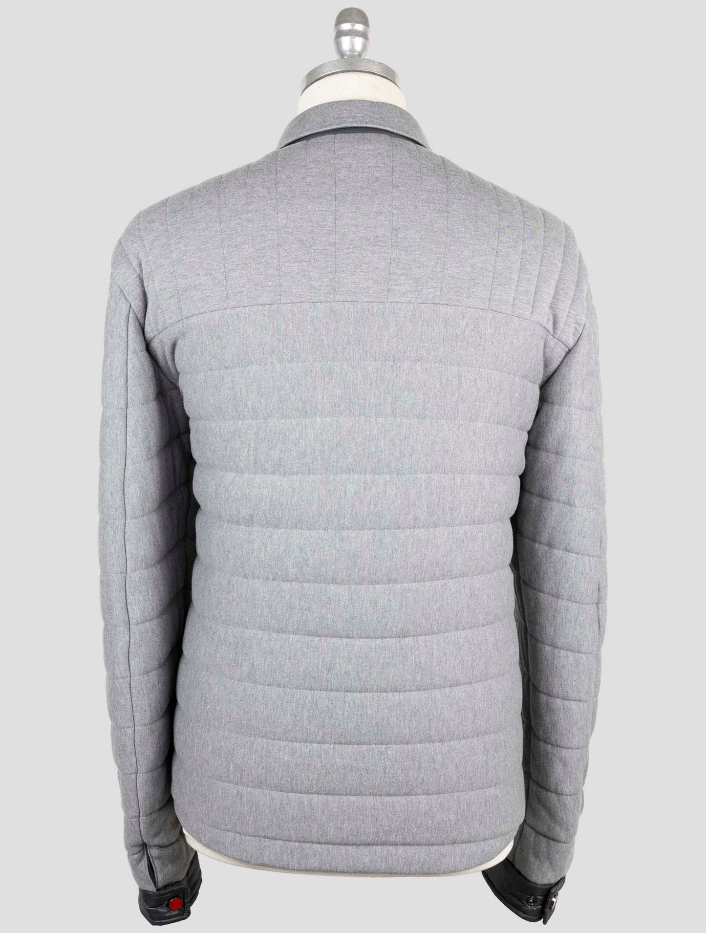 Kiton Gray Cotton Cashmere Coat