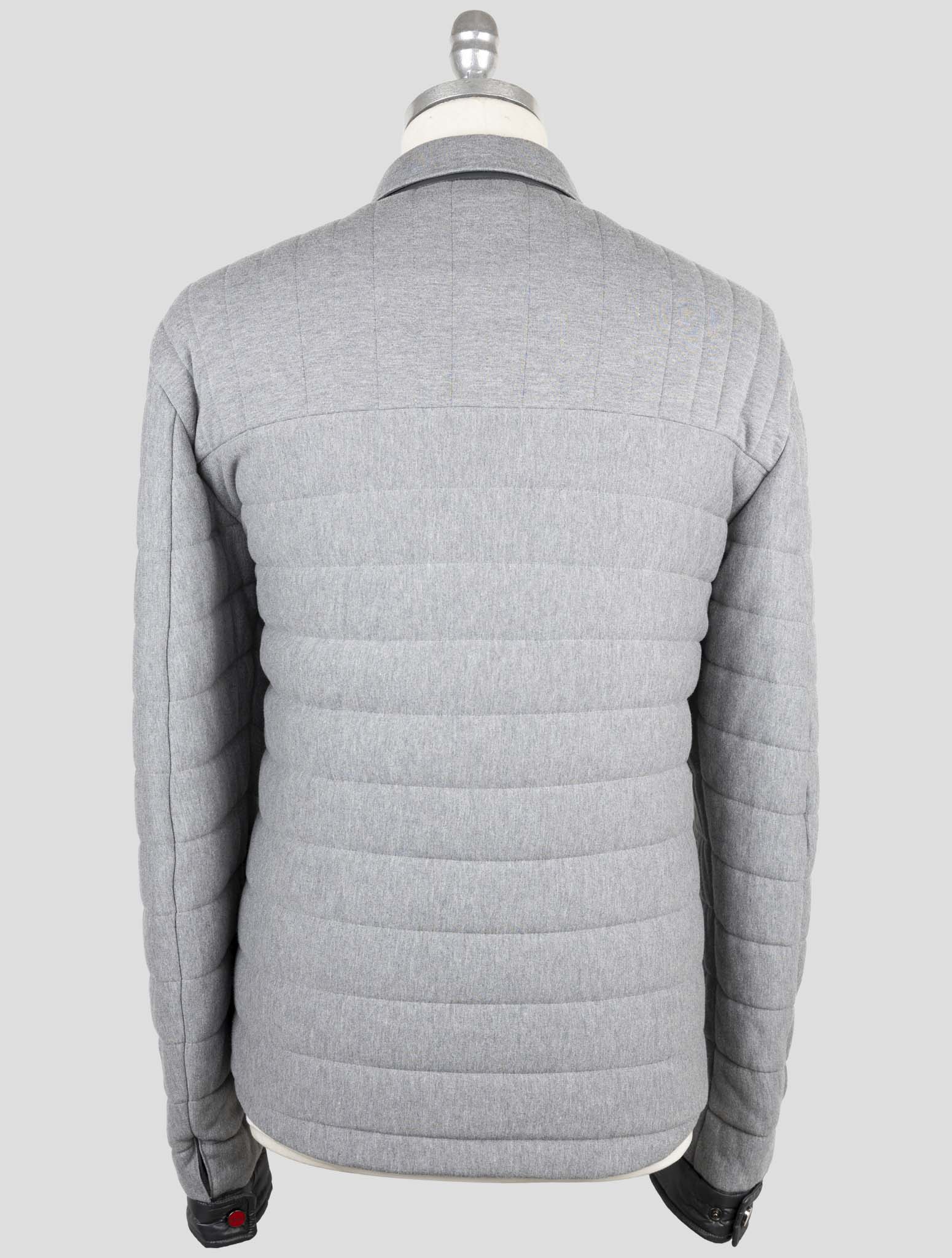 Kiton Gray Cotton Cashmere Coat