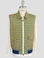 Kiton Yellow Blue Pl Coat Gilet