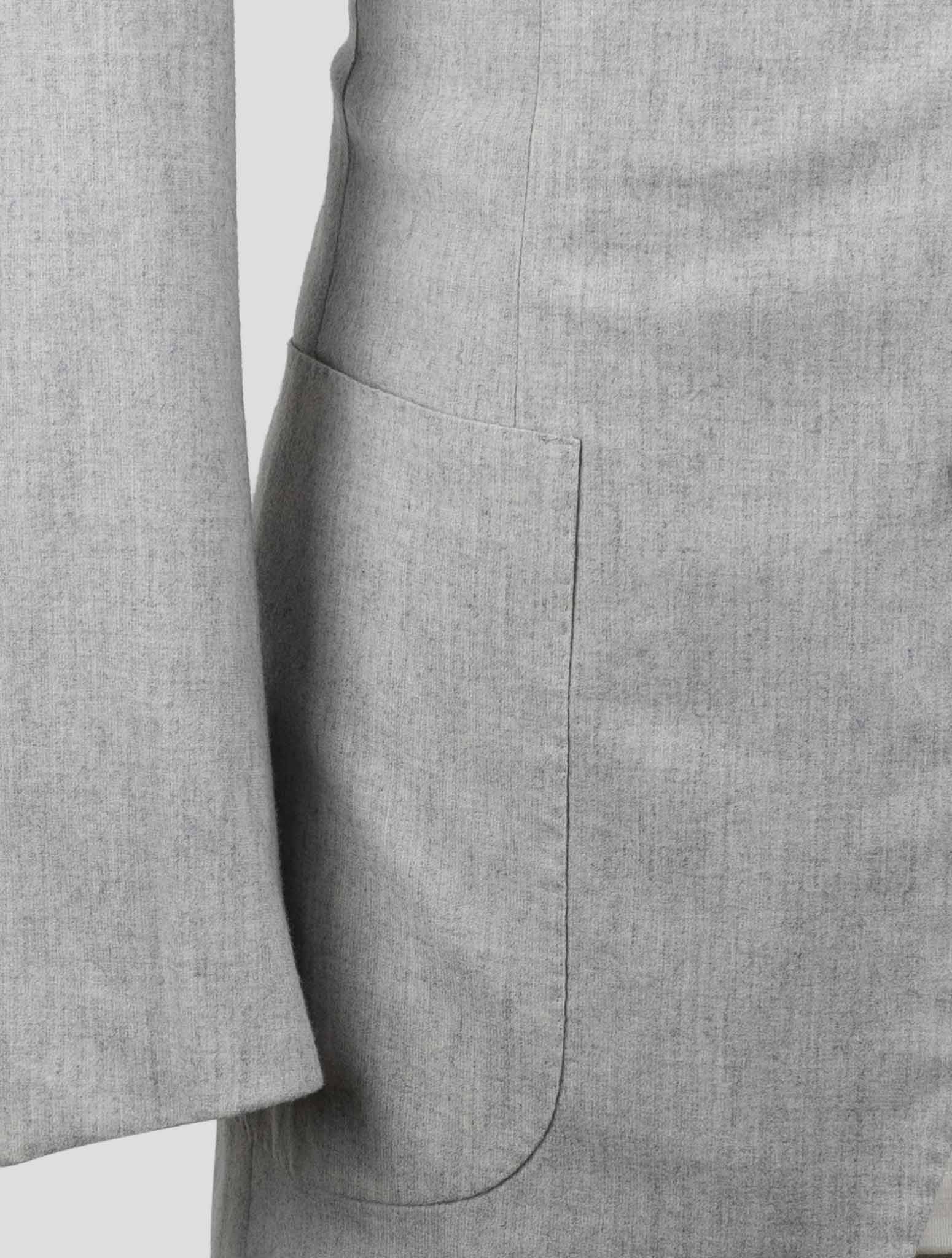 Kiton Knt Gray Virgin Wool Cashmere Pa Ea Suit
