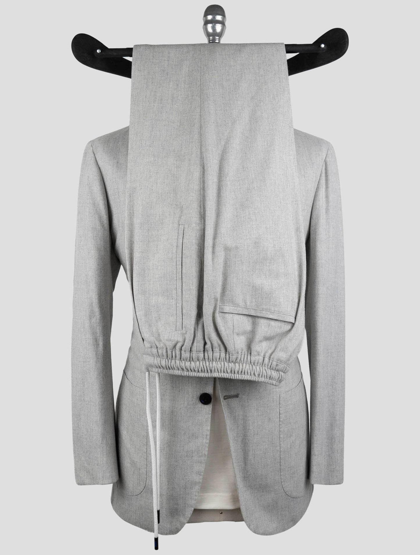 Kiton Knt Gray Virgin Wool Cashmere Pa Ea Suit