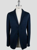 Kiton Knt Blue Cashmere Cotton Suit