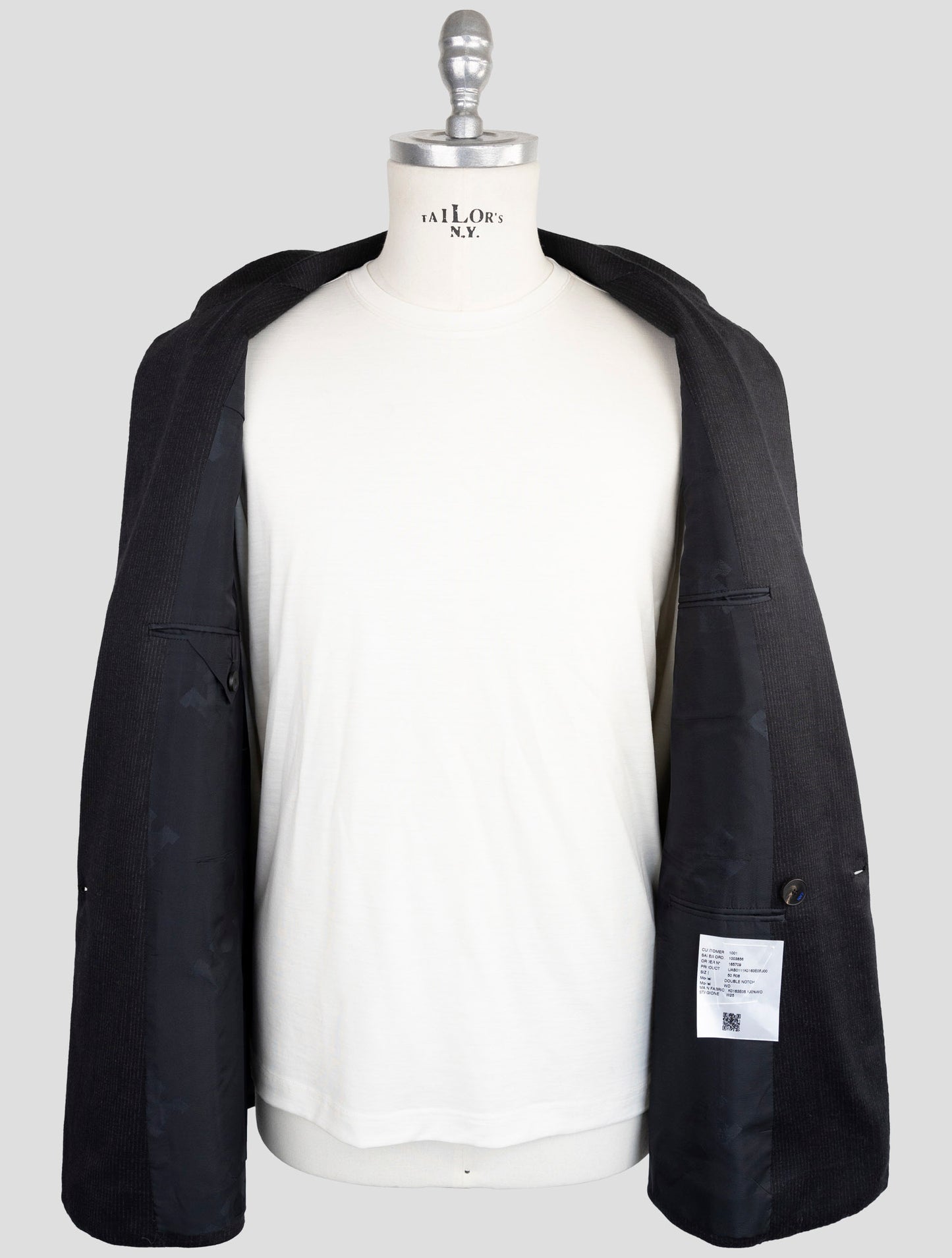 Kiton Knt Dark Gray Wool Suit