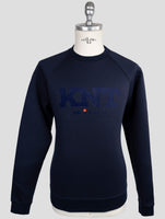 Kiton Knt Blue Viscose Ea Sweater Crewneck