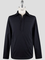 Kiton Knt Blue Viscose Ea Sweater Polo