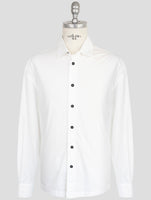 kiton Knt White Cotton Shirt