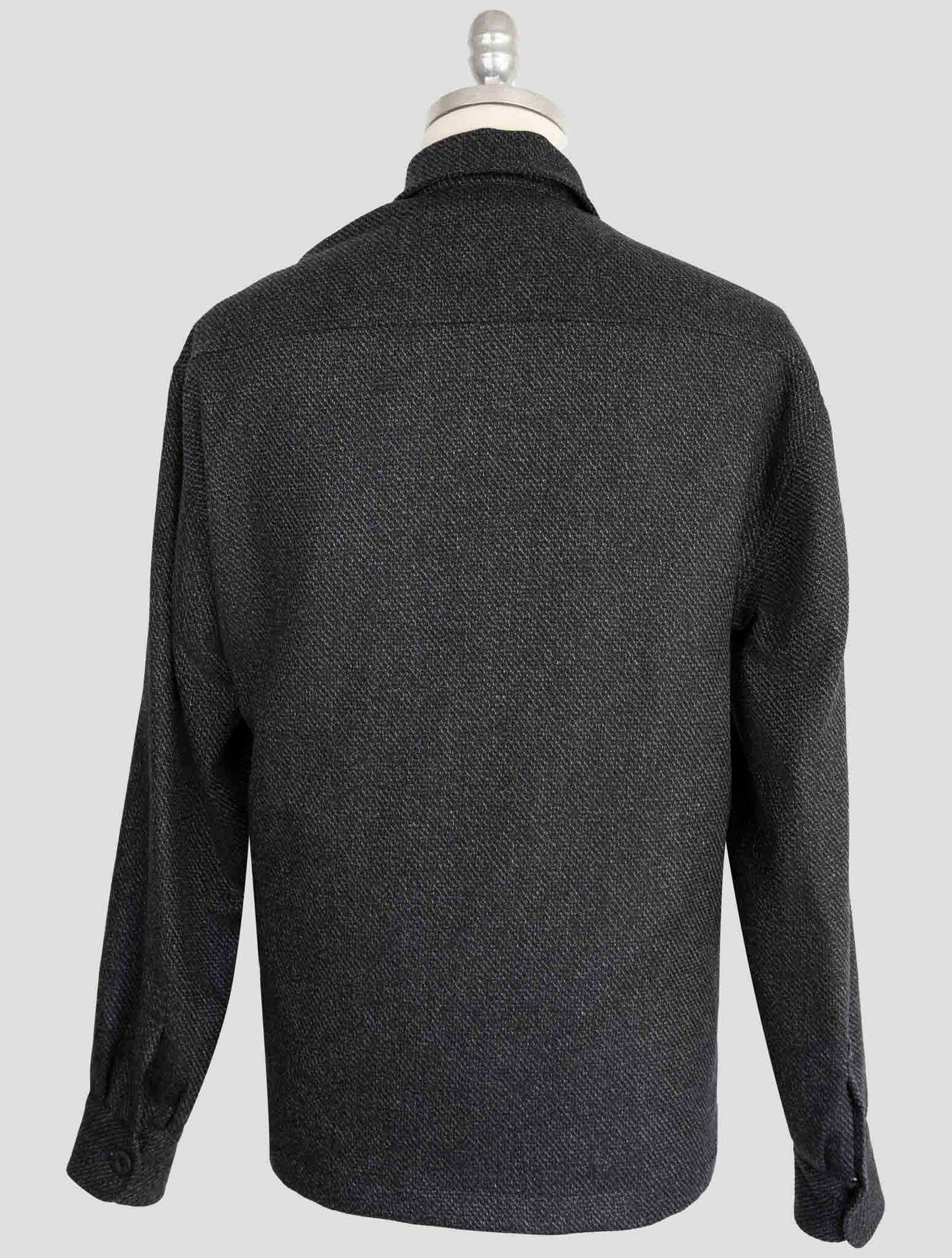 kiton Knt Dark Gray Cashmere Overshirt