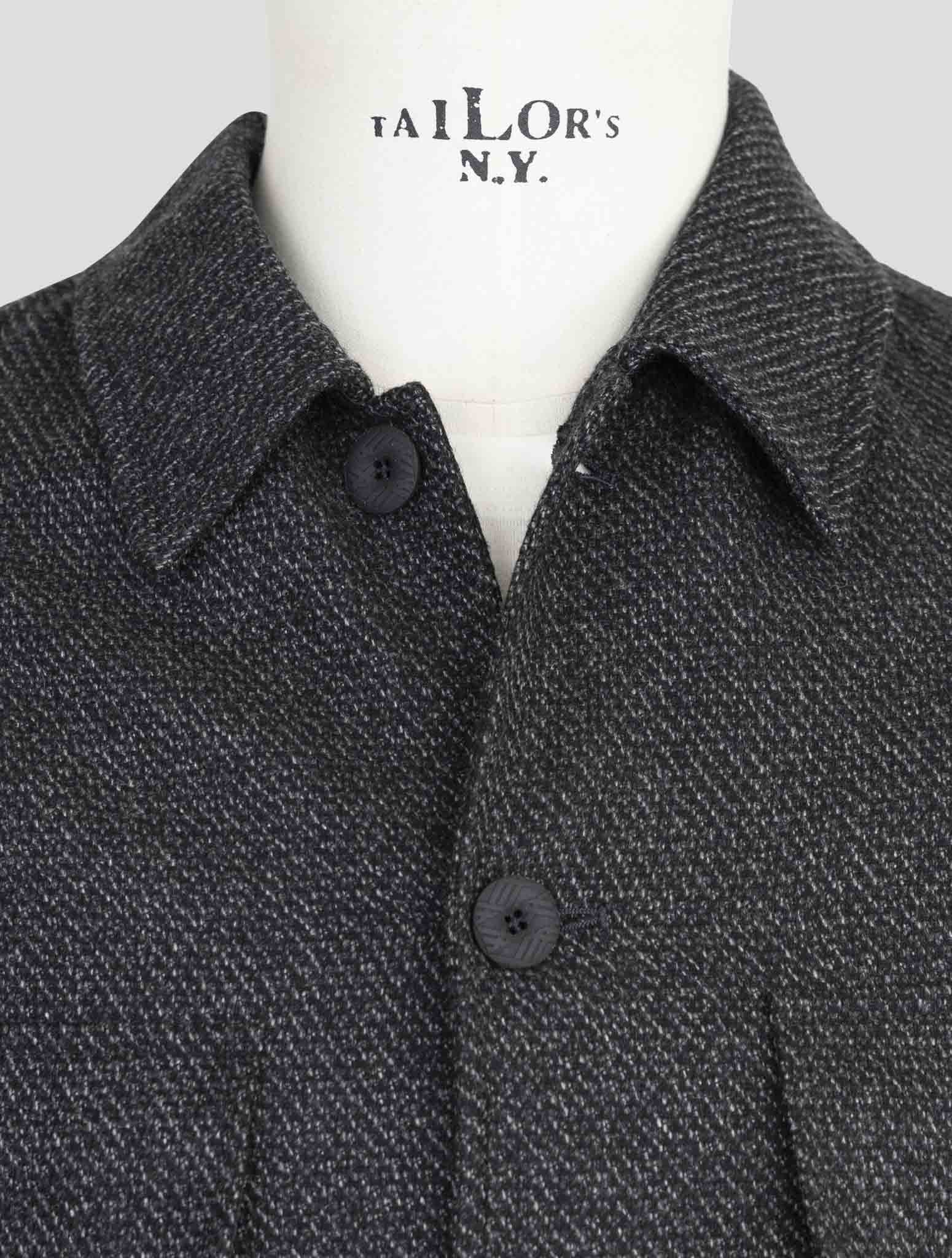 kiton Knt Dark Gray Cashmere Overshirt