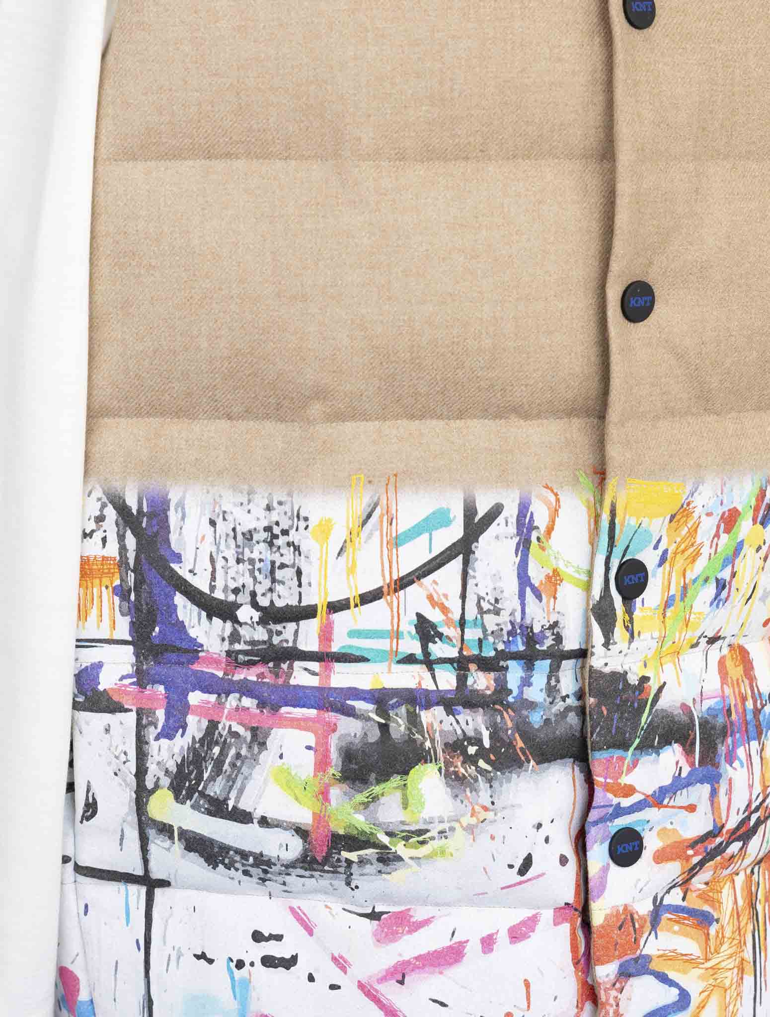 Kiton Knt Beige Virgin Wool Cashmere Coat Gilet