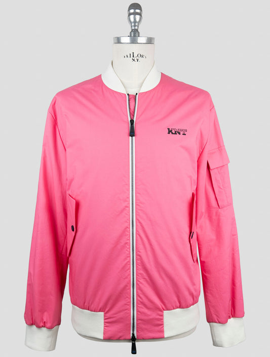 Kiton Knt Pink Cotton Coat