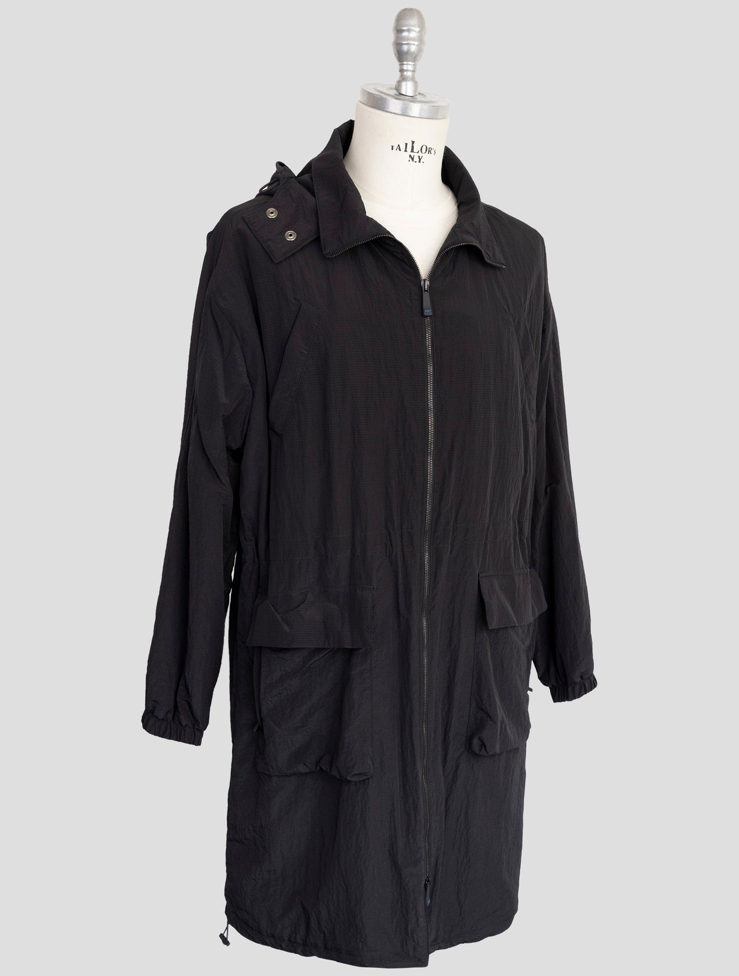 Kiton Knt Black Pa Overoat