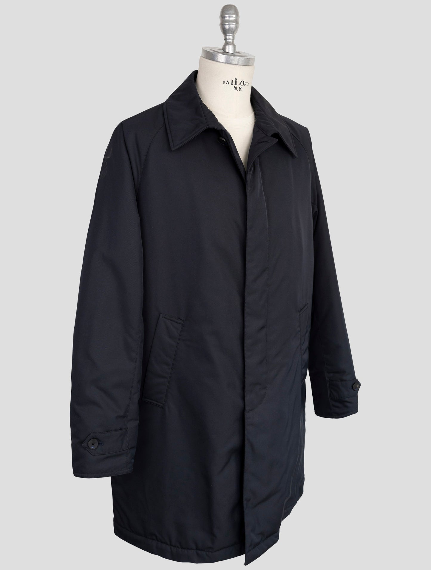 Kiton Knt Blue Pl Overoat