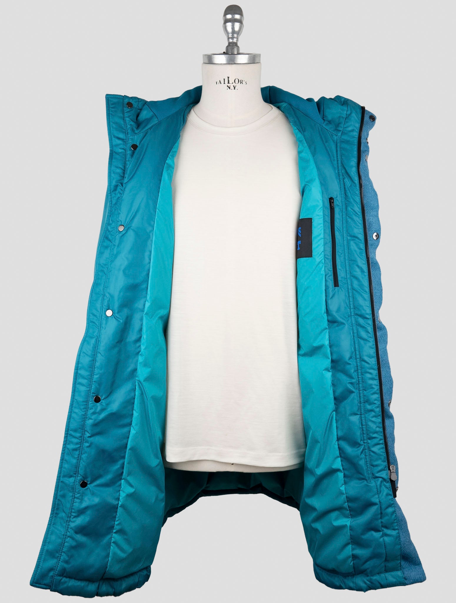 Kiton Knt Light Blue Pa Overoat