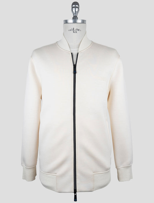 Kiton Knt White Viscose Ea Coat