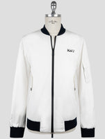 Kiton Knt White Cotton Coat