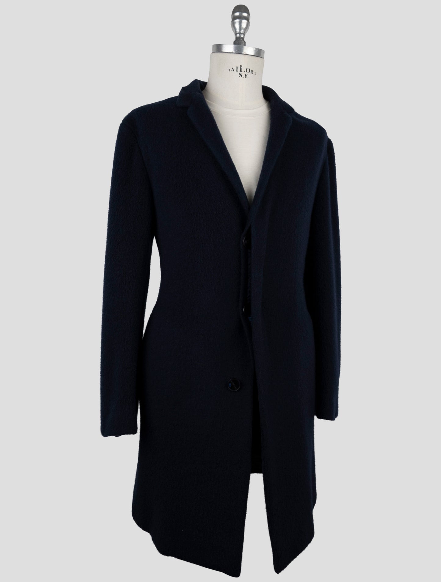 Kiton Knt Blue Cashmere Pa Overoat