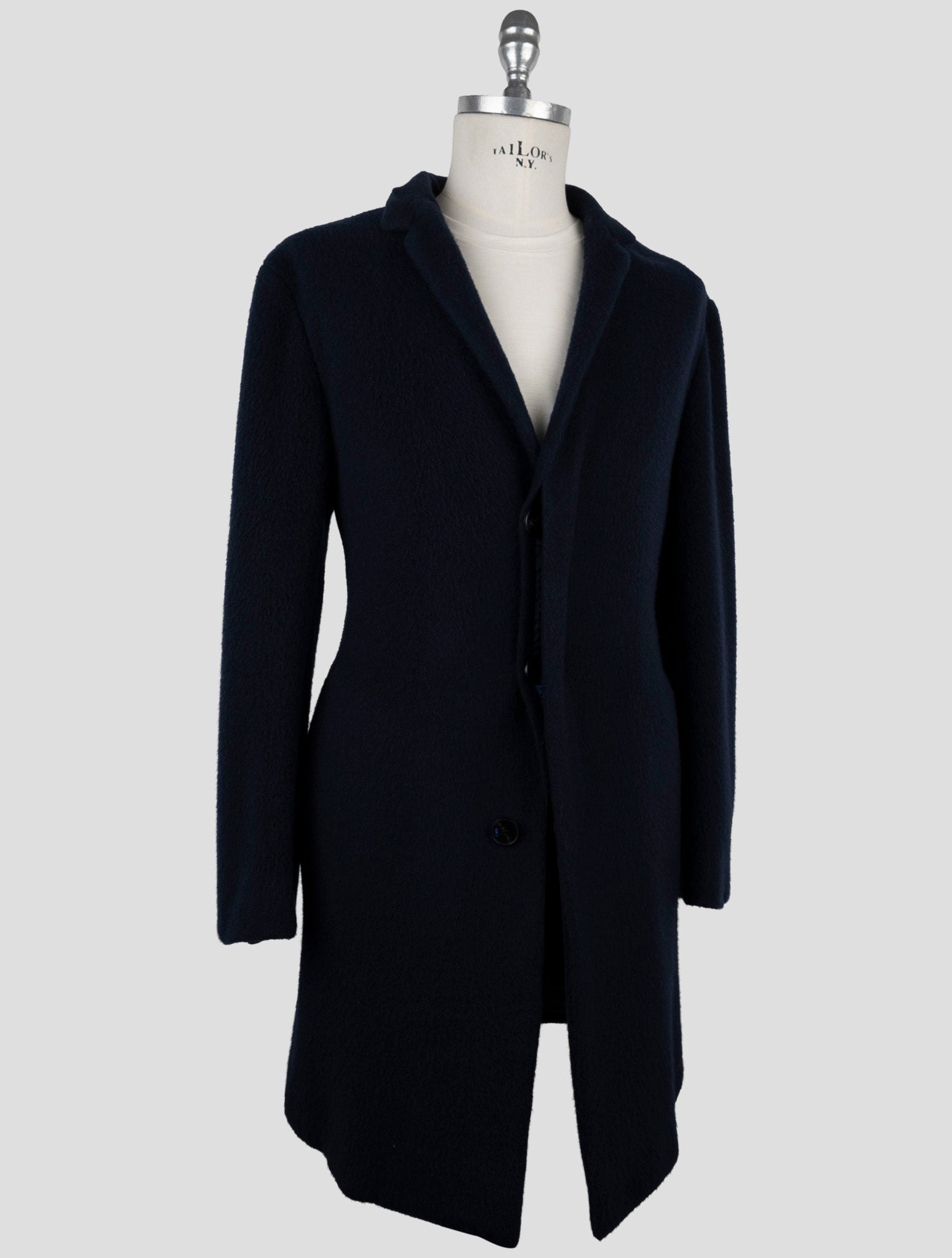 Kiton Knt Blue Cashmere Pa Overoat