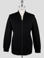 Kiton Knt Black Viscose Ea Coat