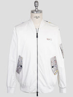 Kiton Knt White Cotton Coat