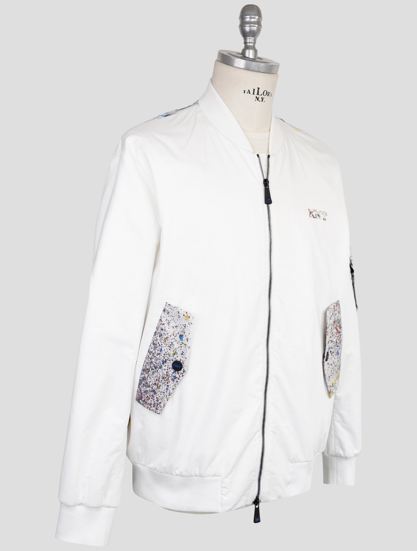 Kiton Knt White Viscose Pa Ea Coat