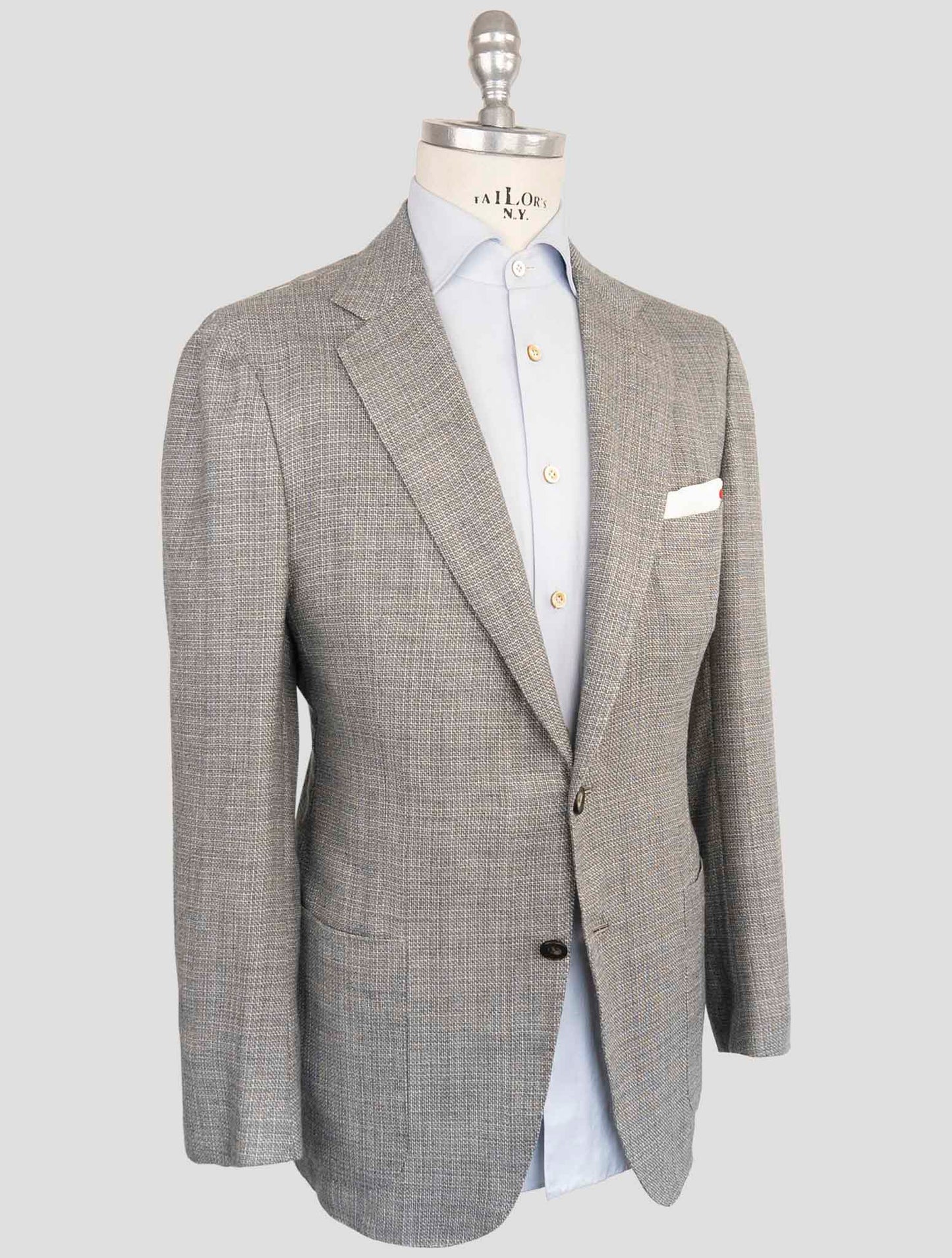 Kiton Gray Cashmere Blazer