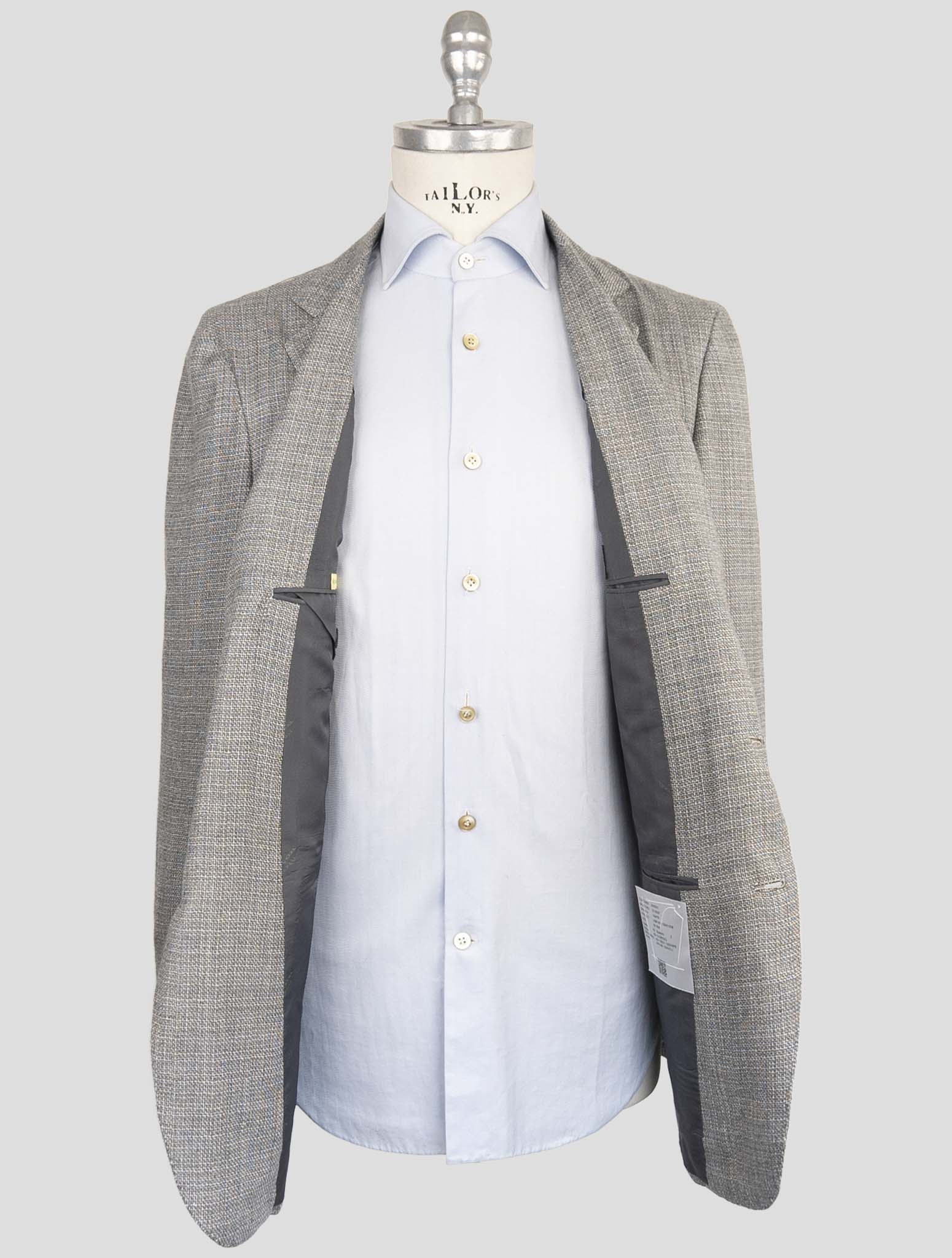 Kiton Gray Cashmere Blazer