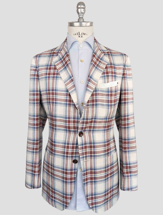 Kiton Multicolor Cashmere Fleece Wool Silk Linen Blazer