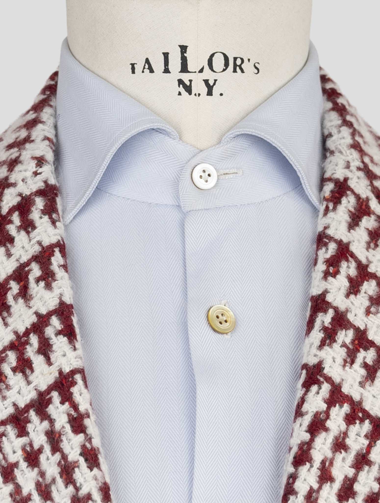 Kiton Red White Cashmere Silk Blazer