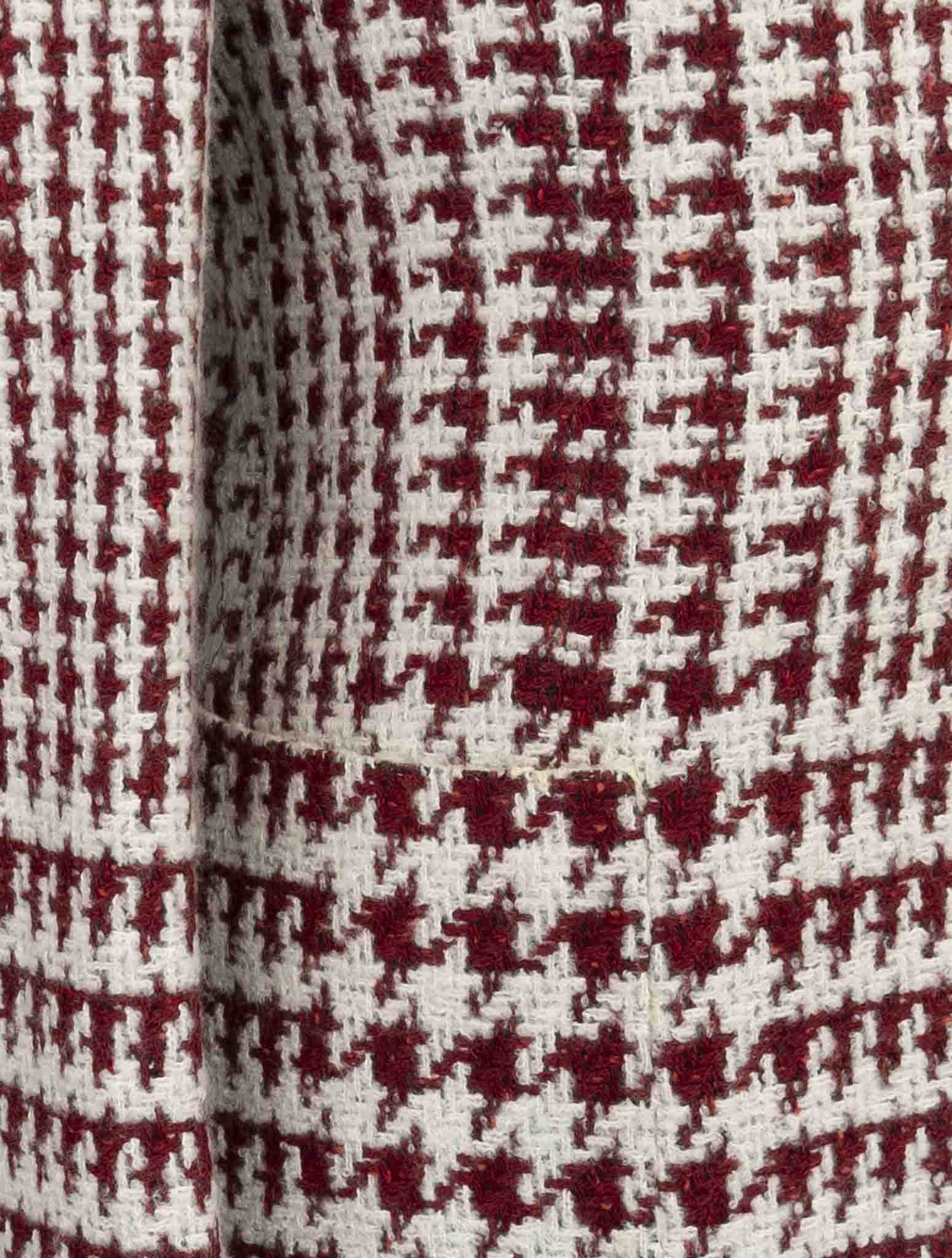 Kiton Red White Cashmere Silk Blazer