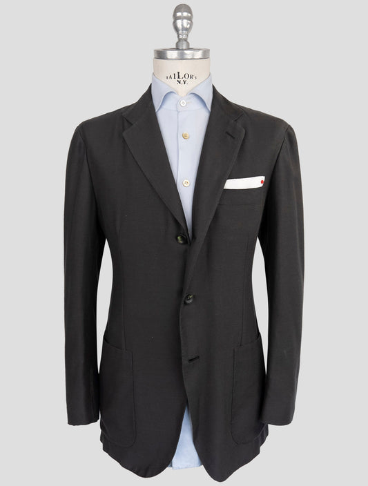 Kiton Dark Green Cashmere Silk Blazer
