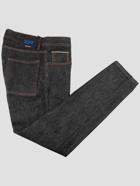 Kiton Knt Dark Gray Cotton Pe Pants