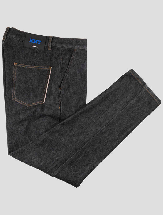 Kiton Knt Dark Gray Cotton Pe Jeans