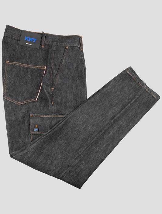 Kiton Knt Dark Gray Cotton Pe Cargo Jeans