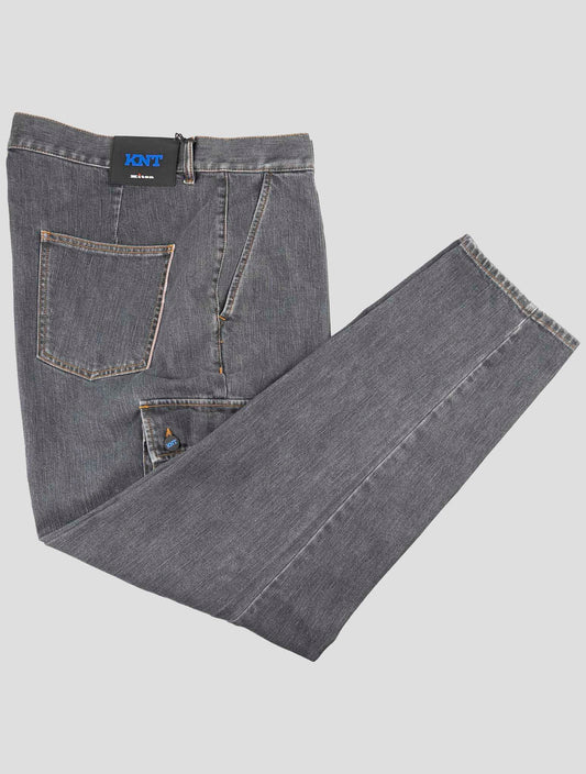 Kiton Knt Dark Gray Cotton Pe Cargo Jeans