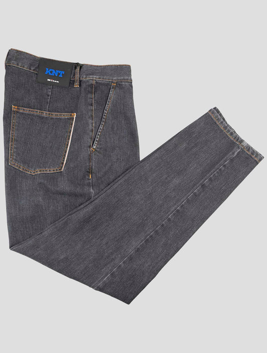 Kiton Knt Dark Gray Cotton Pe Jeans