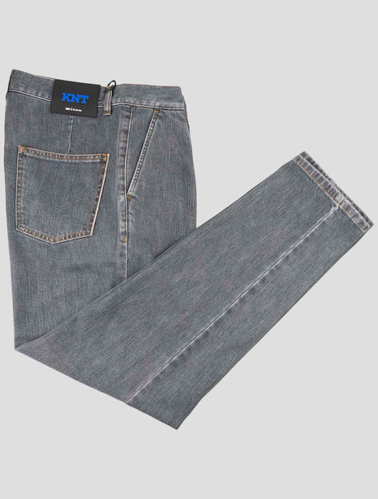 Kiton Knt Dark Gray Cotton Pe Jeans