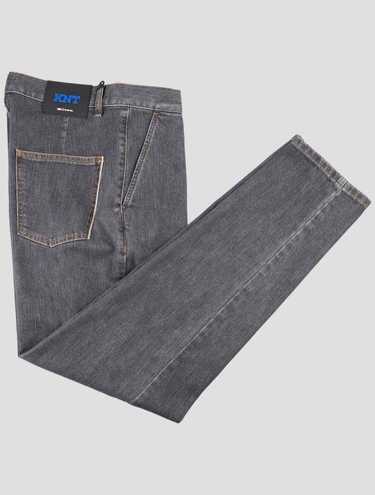 Kiton Knt Dark Gray Cotton Pe Jeans