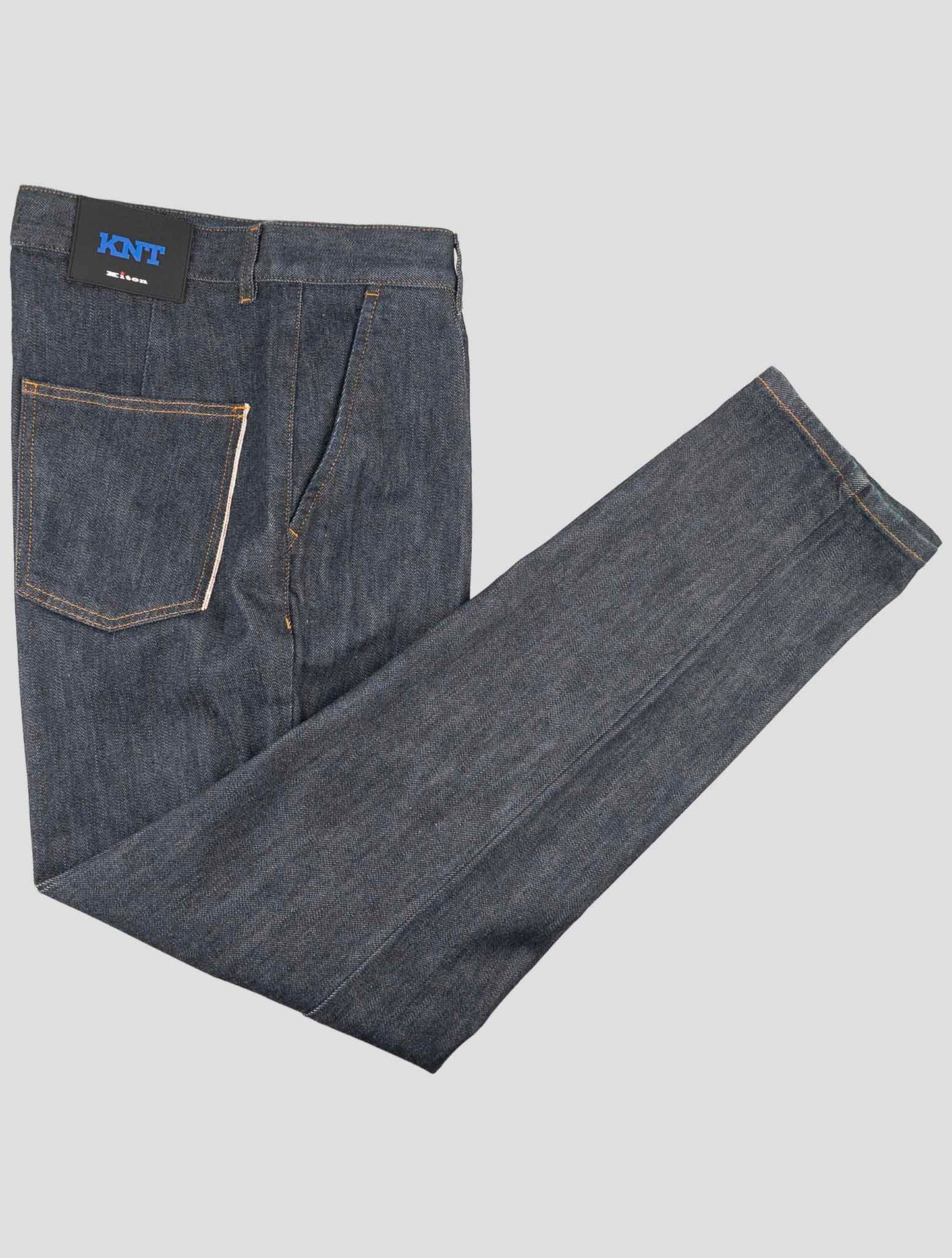 Kiton Knt Blue Cotton Pe Jeans